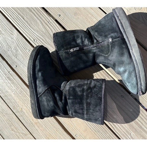 UGG Suede Boots Black Winter Women's 10 - Picture 9 of 12